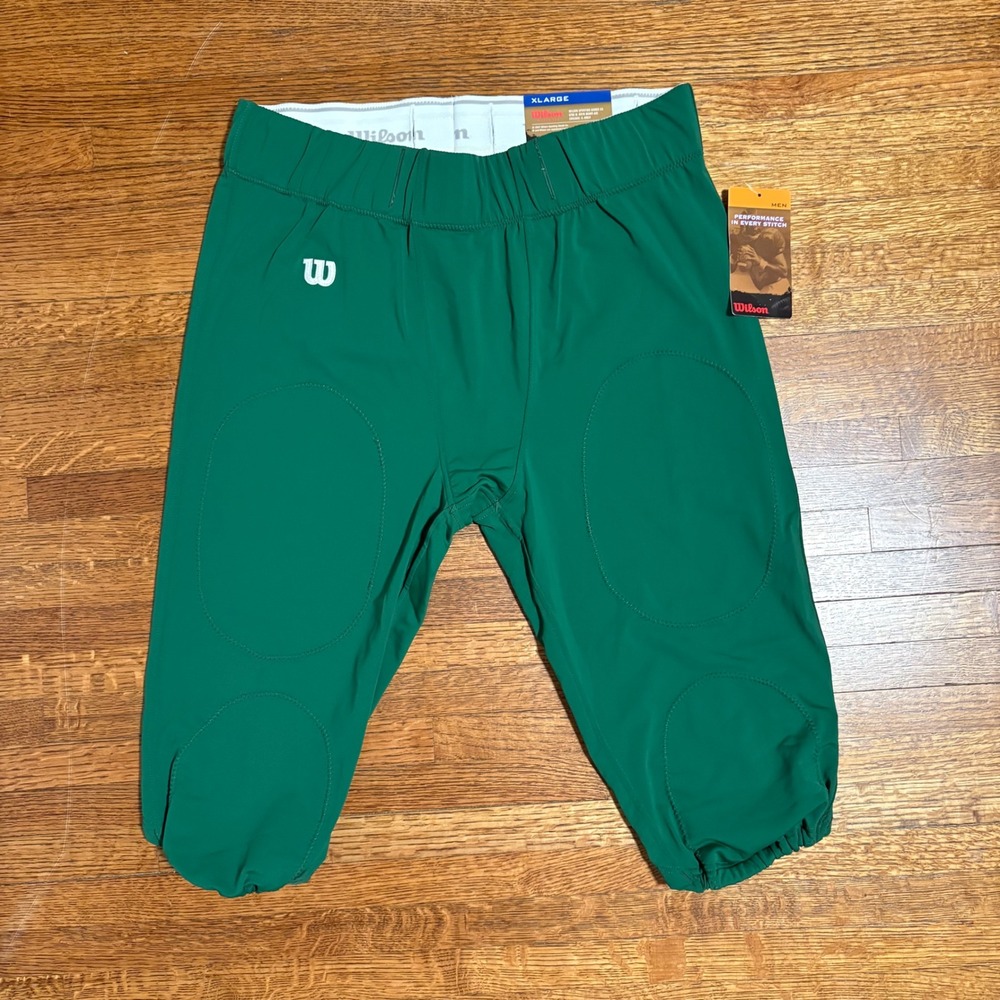 Wilson Football Practice Pants XL‎ Dark Green Sample Model WTF5631 NWT